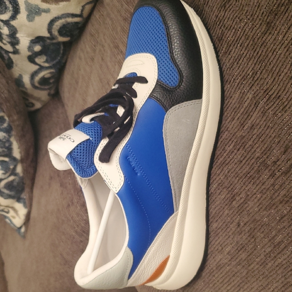 Coach Blue and Black Sneakers with Sleek Design